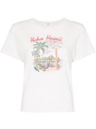 Re/done Aloha Hawaii Printed T-shirt - White