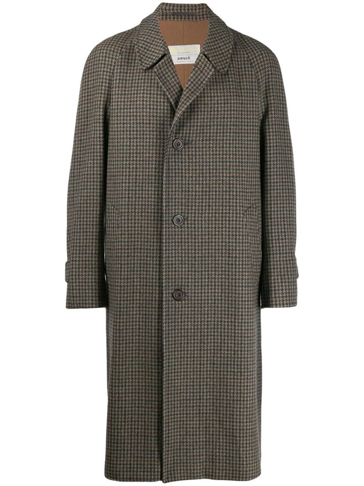 Aquascutum Vintage 1990's Tweed Overcoat - Brown