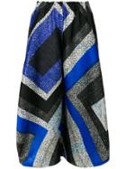 Pleats Please By Issey Miyake Pattern Pleated Culottes - Multicolour