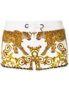 Altar Track Shorts - Women - Cotton - S, White, Cotton, Philipp Plein