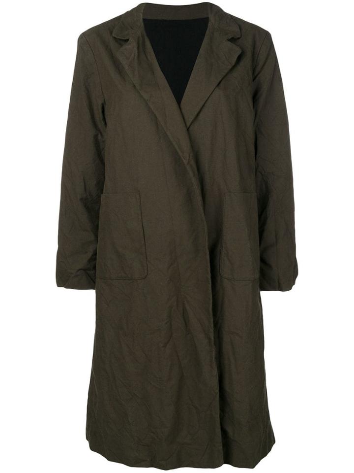 Daniela Gregis Open Single Breasted Coat - Green