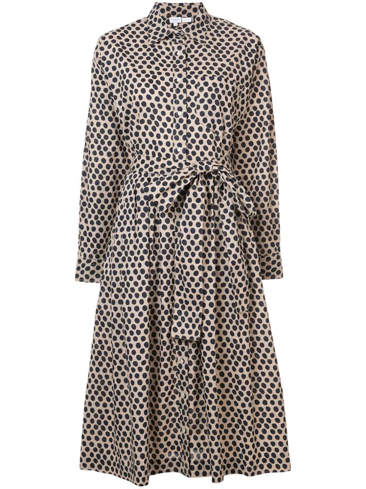 Rhode Resort Polka Dot Shirt Dress - Black