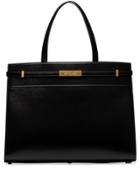 Saint Laurent Black Manhattan Medium Leather Tote Bag