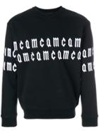 Mcq Alexander Mcqueen Scrolling Logo Sweatshirt - Black