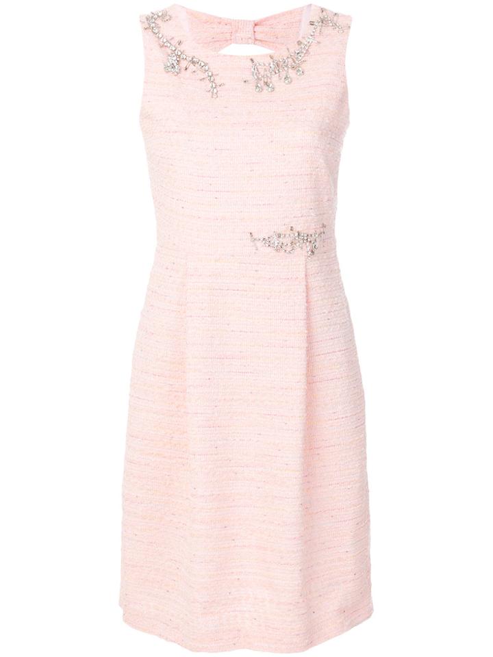 Boutique Moschino Tweed Dress - Pink & Purple