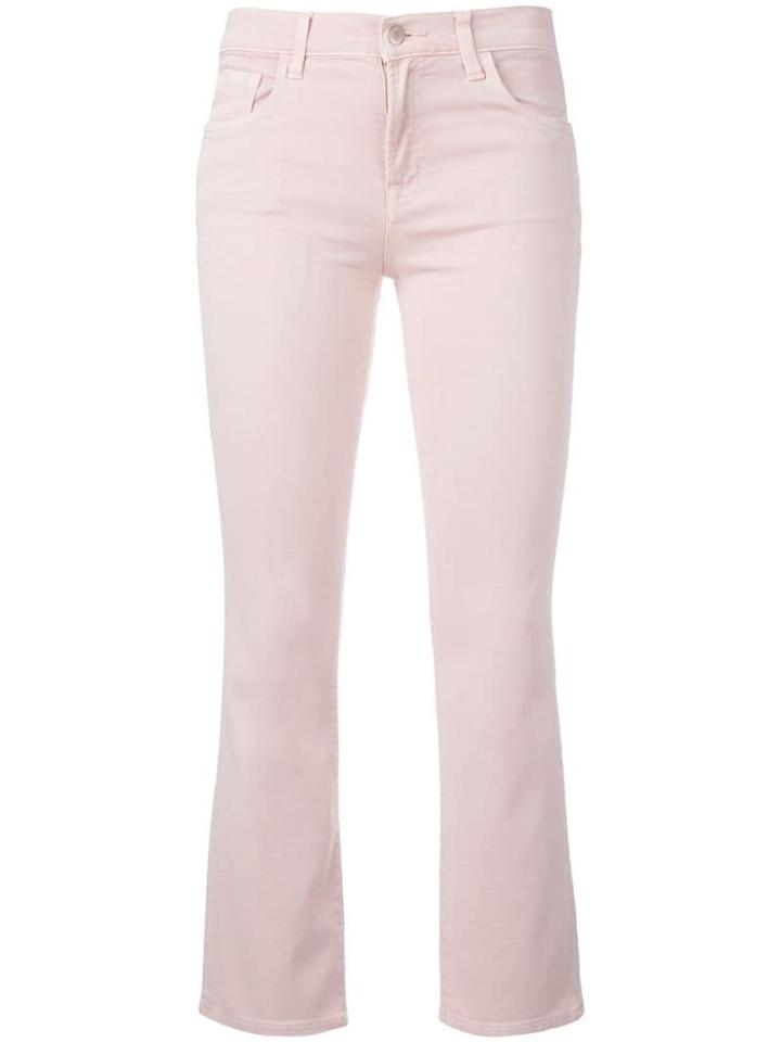 J Brand Flared Cropped Jeans - Pink
