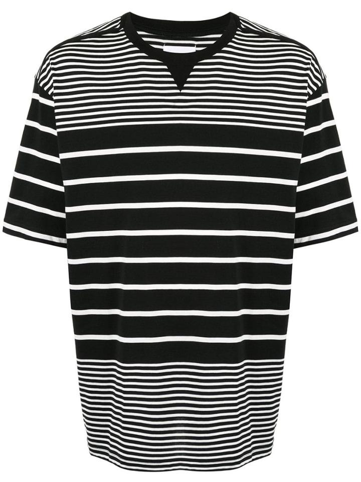 Takahiromiyashita The Soloist Striped T-shirt - Black