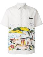 Prada Beachscape Print Shirt - Grey