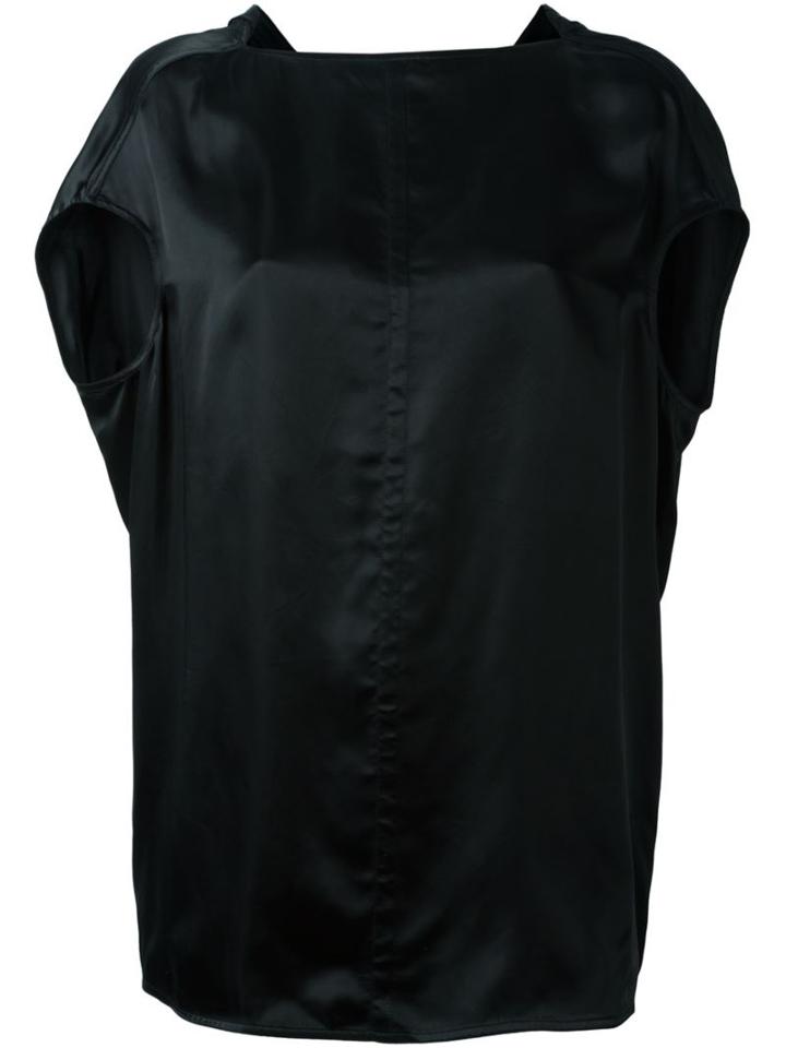 Rick Owens Square Neck Top, Women's, Size: 44, Black, Cupro