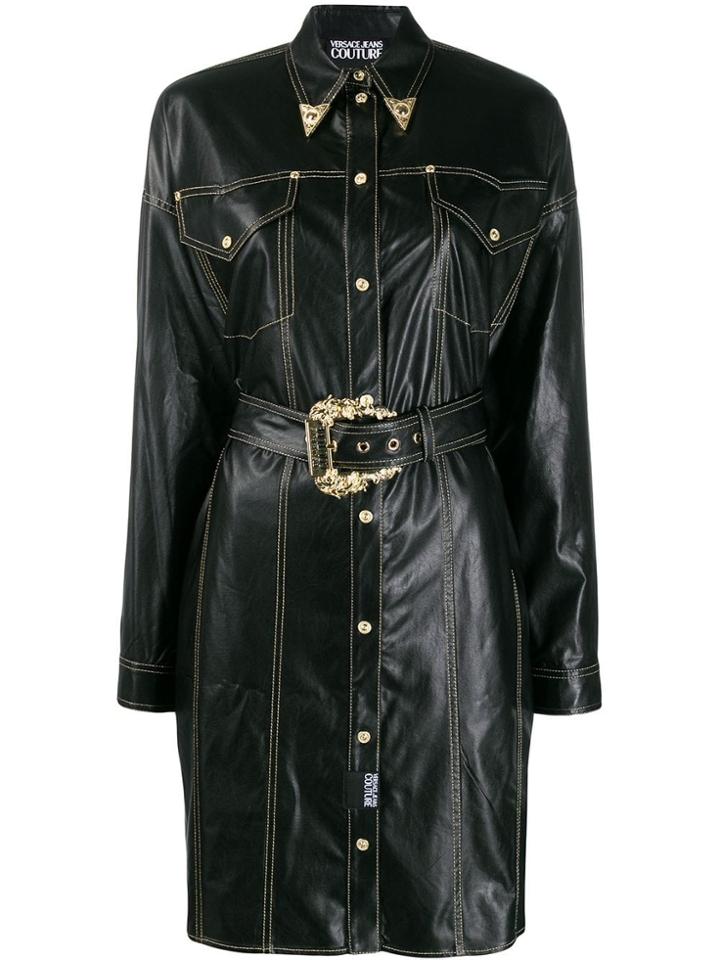 Versace Jeans Couture Cowboy Shirt Dress - Black