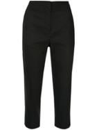 Des Prés High-waisted Cropped Trousers - Black