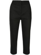 Des Prés High-waisted Cropped Trousers - Black