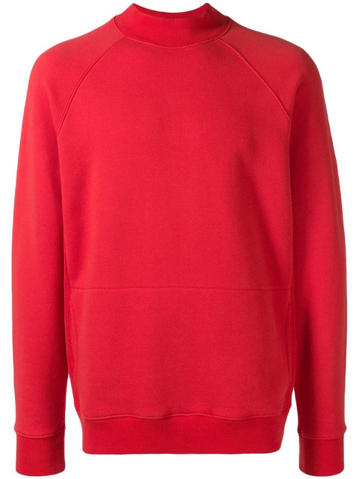 Ymc Long-sleeve Fitted Sweatshirt - Red
