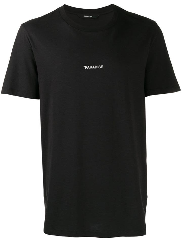 Zadig & Voltaire Ted Photoprint Paradise T-shirt - Black