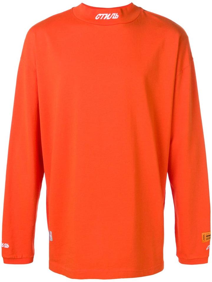 Heron Preston Loose Fit Sweater - Red