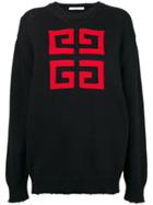 Givenchy Logo Patch Sweater - Blue