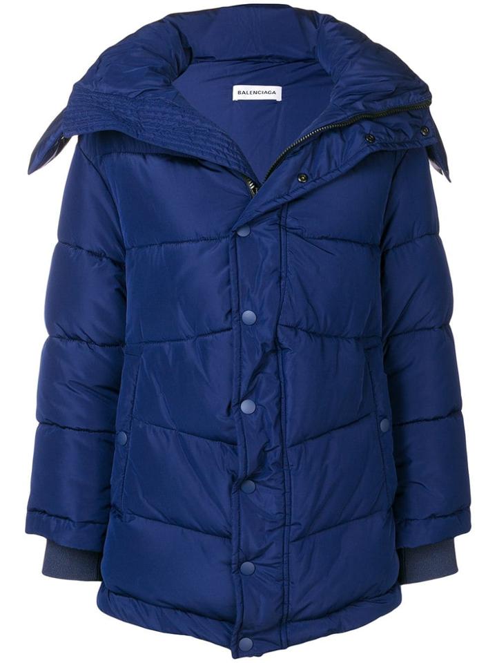 Balenciaga New Swing Puffer Jacket - Blue
