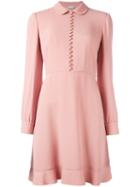Red Valentino Flared Dress, Women's, Size: 42, Pink/purple, Viscose/acetate