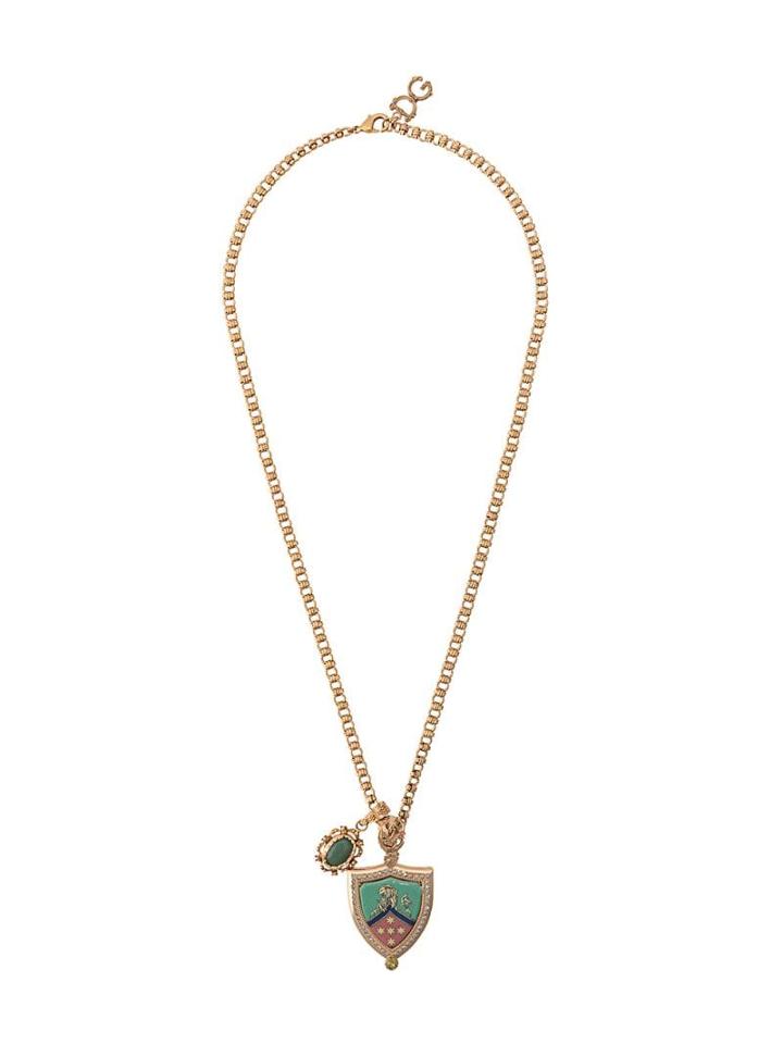 Dolce & Gabbana Crest Pendant Necklace - Gold