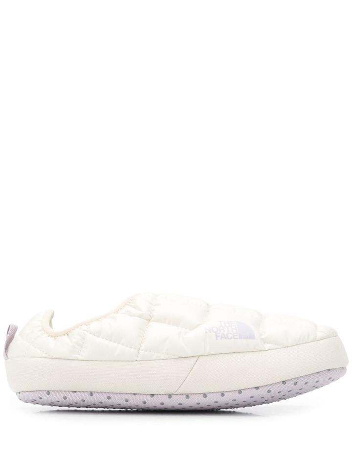 The North Face Quilted Effect Slippers - Neutrals