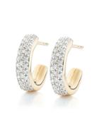 Monica Vinader Gp Fiji Mini Diamond Hoop Earrings - Gold