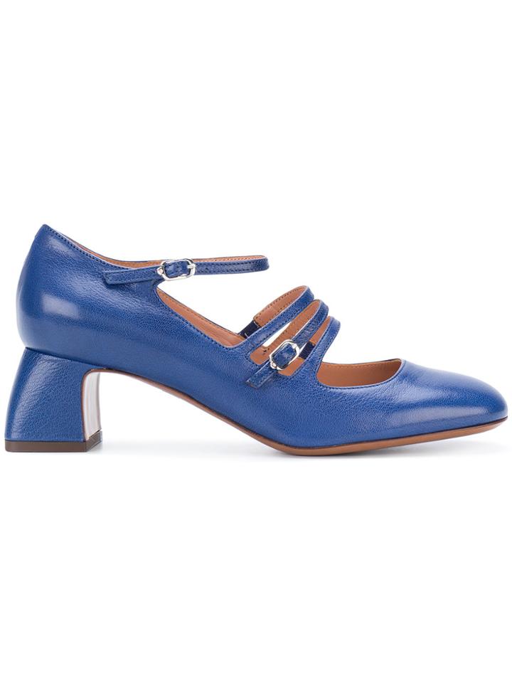L'autre Chose Cross Strap Pumps - Blue
