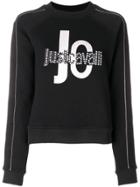 Just Cavalli Logo Print Cropped Sweatshirt - Black
