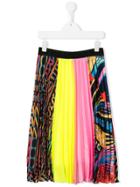 Msgm Kids Unica Pleated Skirt - Pink