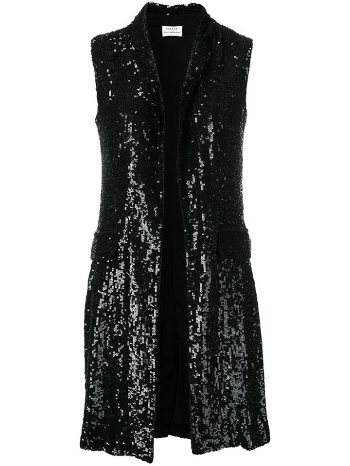 P.a.r.o.s.h. Sequin Waistcoat - Black