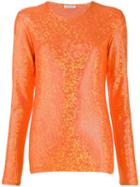 Saks Potts Sequin Embroidered Blouse - Orange