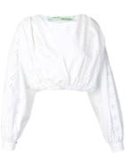 Off-white Perforated Detail Top