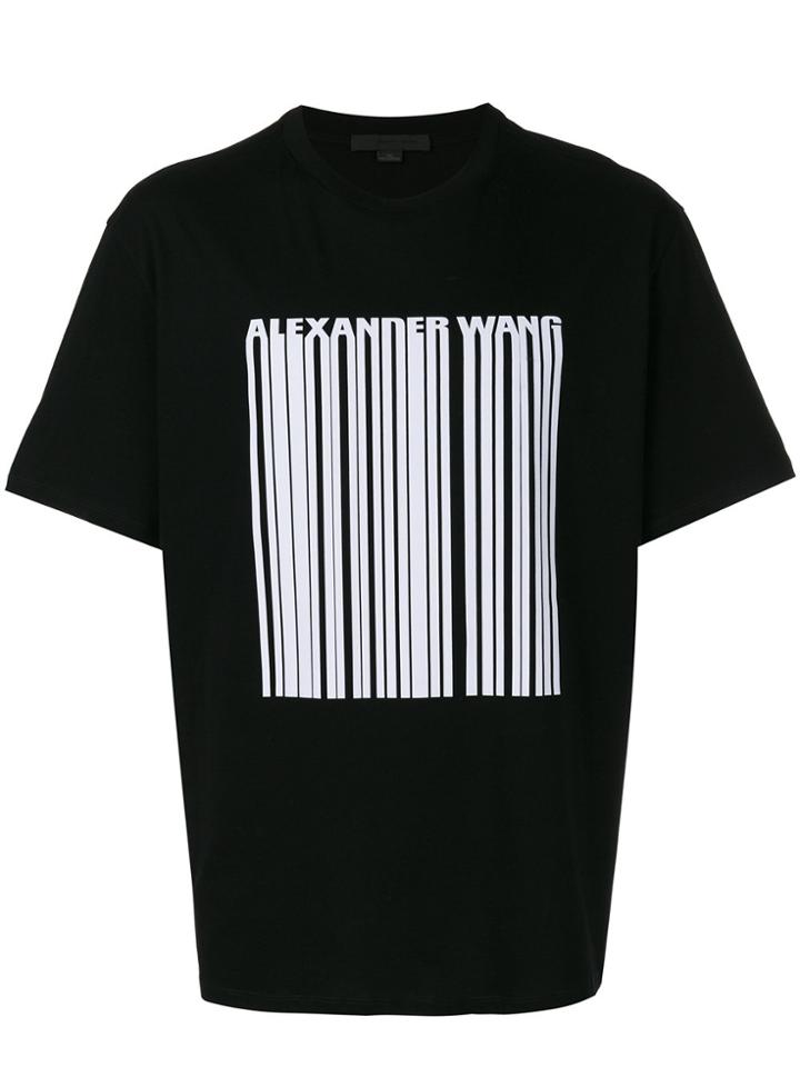 T By Alexander Wang Low Neck T-shirt - Black