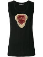 Dolce & Gabbana Sacred Heart Tank Top - Black