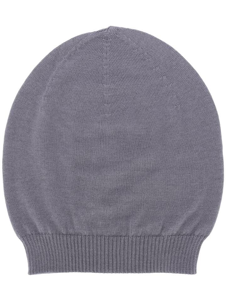 Rick Owens Knitted Beanie - Blue