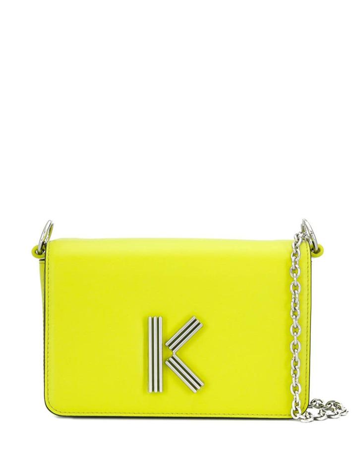 Kenzo K Logo Crossbody Bag - Yellow