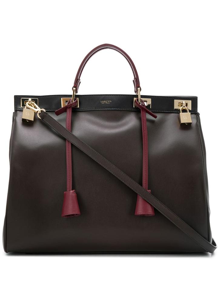 Giambattista Valli Flore Big Tote Bag - Brown