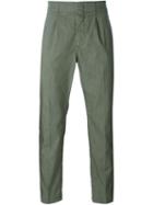 Dondup Bunkerin Trousers, Men's, Size: 35, Green, Cotton/polyester/spandex/elastane