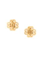 Chanel Pre-owned Cc Logos Charm Earrings - Gold