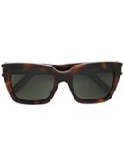 Saint Laurent - 'bold 1' Sunglasses - Unisex - Acetate - 54, Brown, Acetate