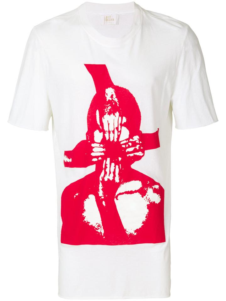 Lost & Found Ria Dunn Oversized Hands Print T-shirt - White