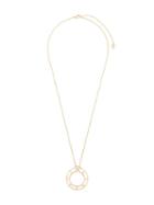 Versace Cristal Hoop Necklace, Women's, Metallic