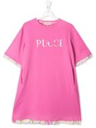 Emilio Pucci Junior Logo T-shirt Dress - Pink