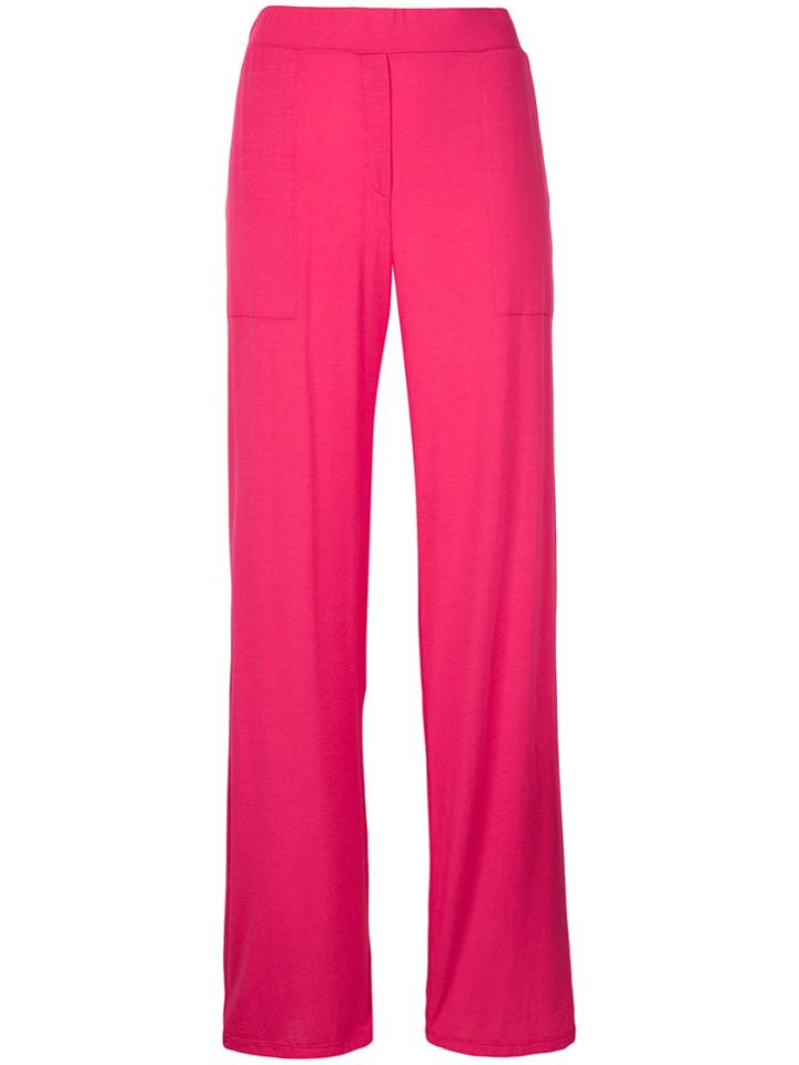 Majestic Filatures Wide Leg Track Pants - Pink & Purple