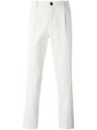Brunello Cucinelli Classic Chinos, Men's, Size: 54, White, Cotton/polyester/spandex/elastane