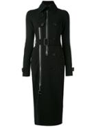 Givenchy - Belted Slim Fit Trench Coat - Women - Silk/elastodiene/polyamide/viscose - 38, Black, Silk/elastodiene/polyamide/viscose