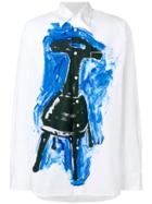Marni Printed Oversized Shirt - White