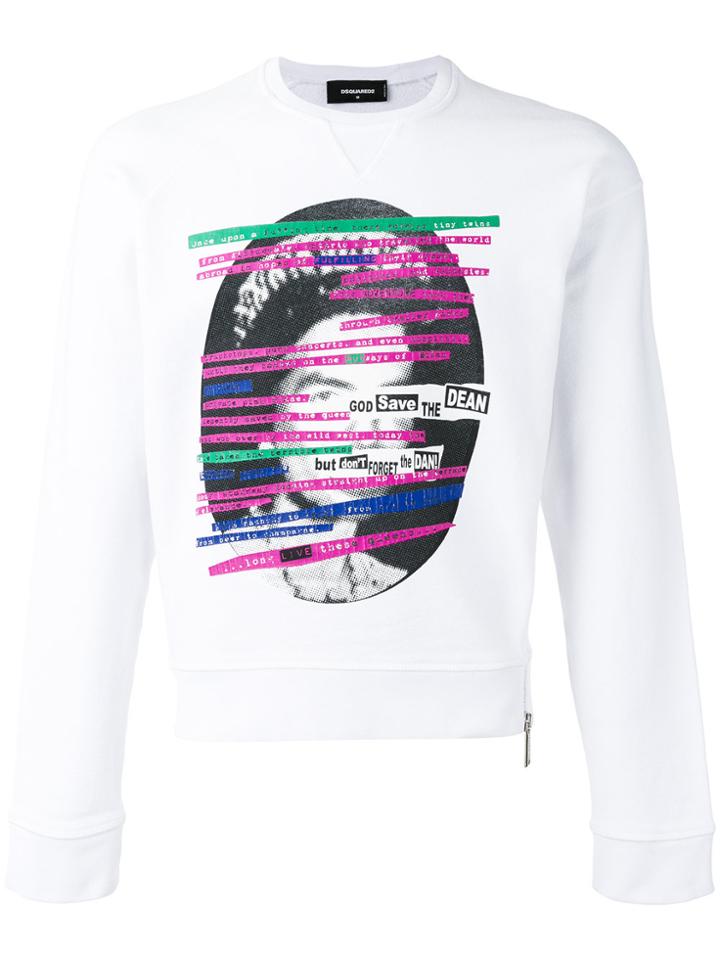 Dsquared2 God Save The Dean Sweatshirt - White