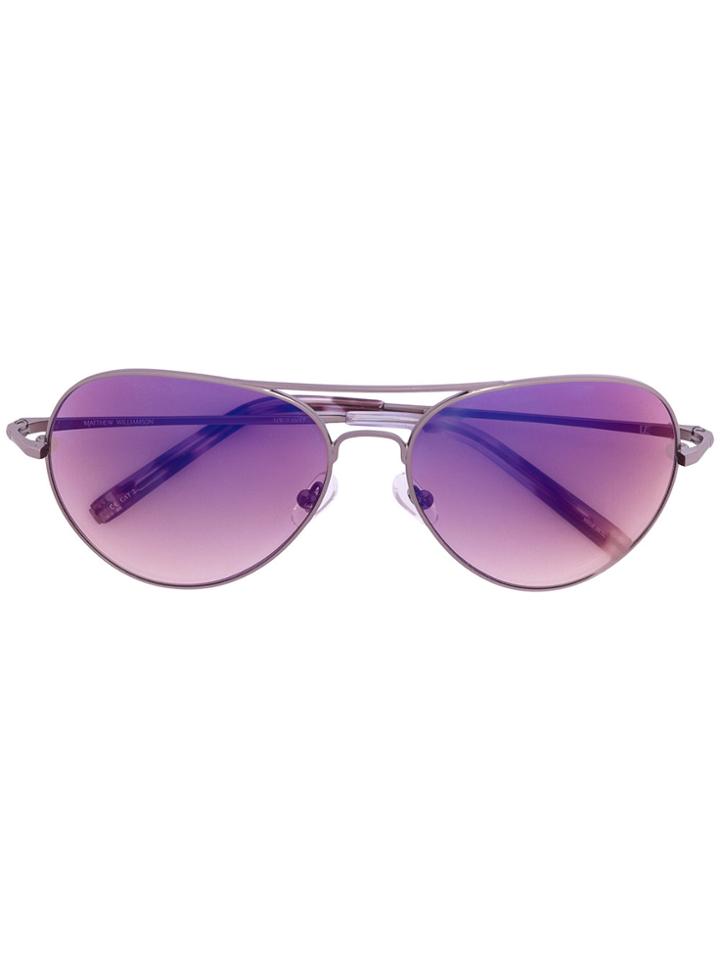 Matthew Williamson Aviator Sunglasses - Metallic