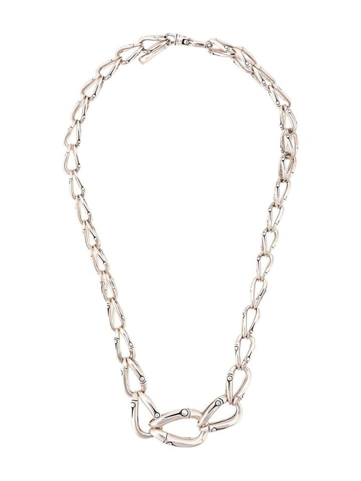 John Hardy Bamboo Graduated Link Necklace - Silver