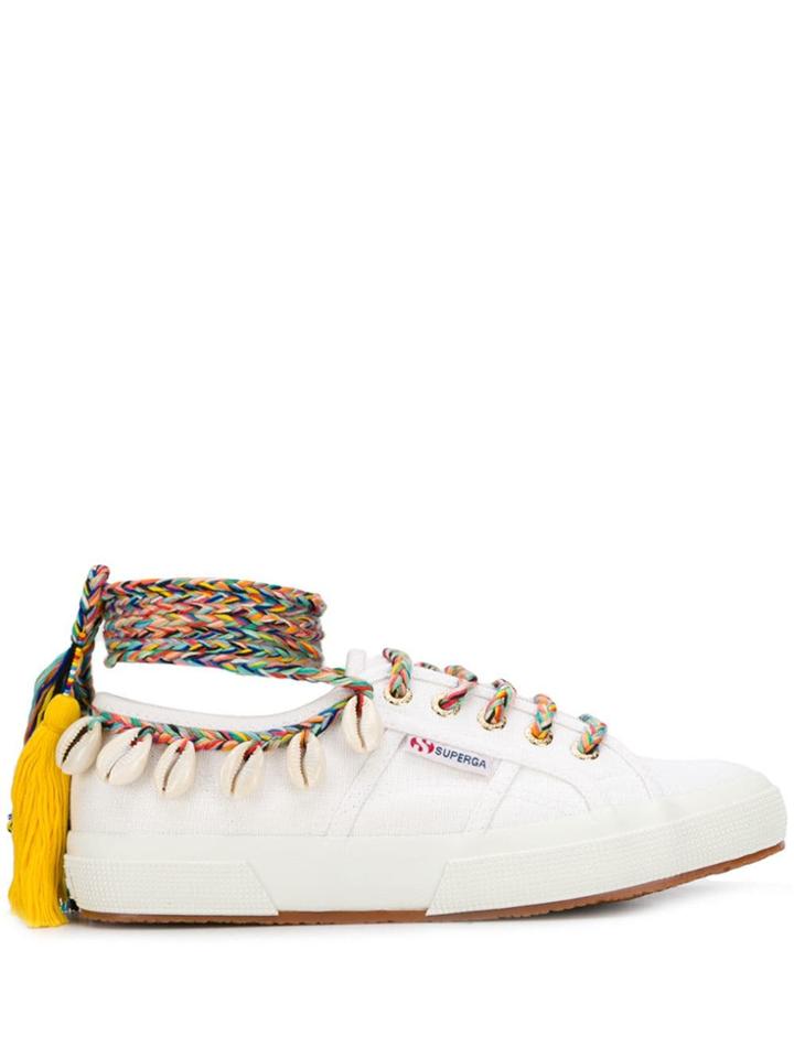 Superga Alanui X Superga Puka Shell Sneakers - White